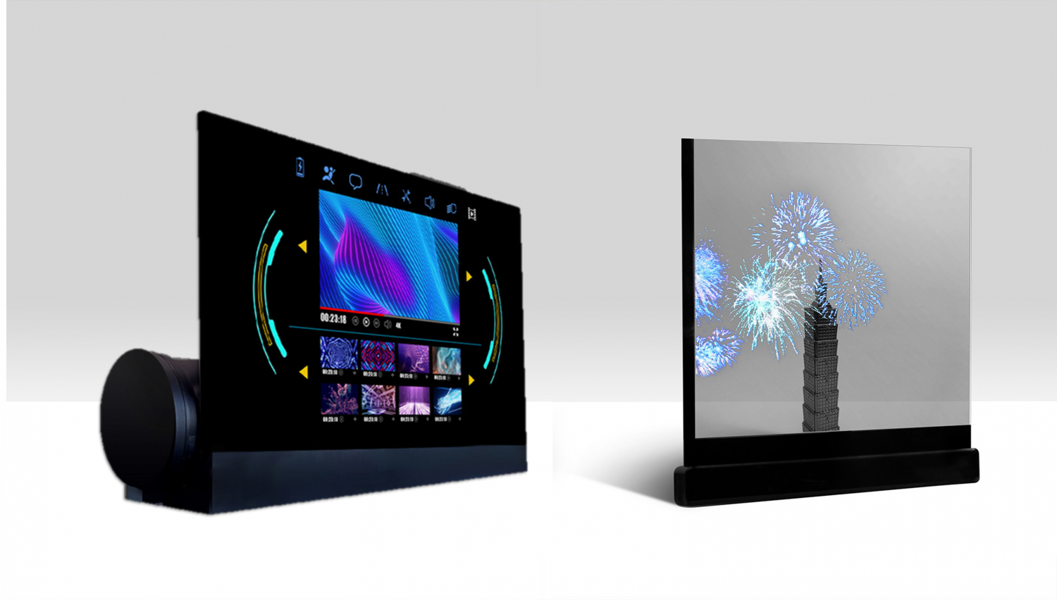 可卷式、折迭性、高透明